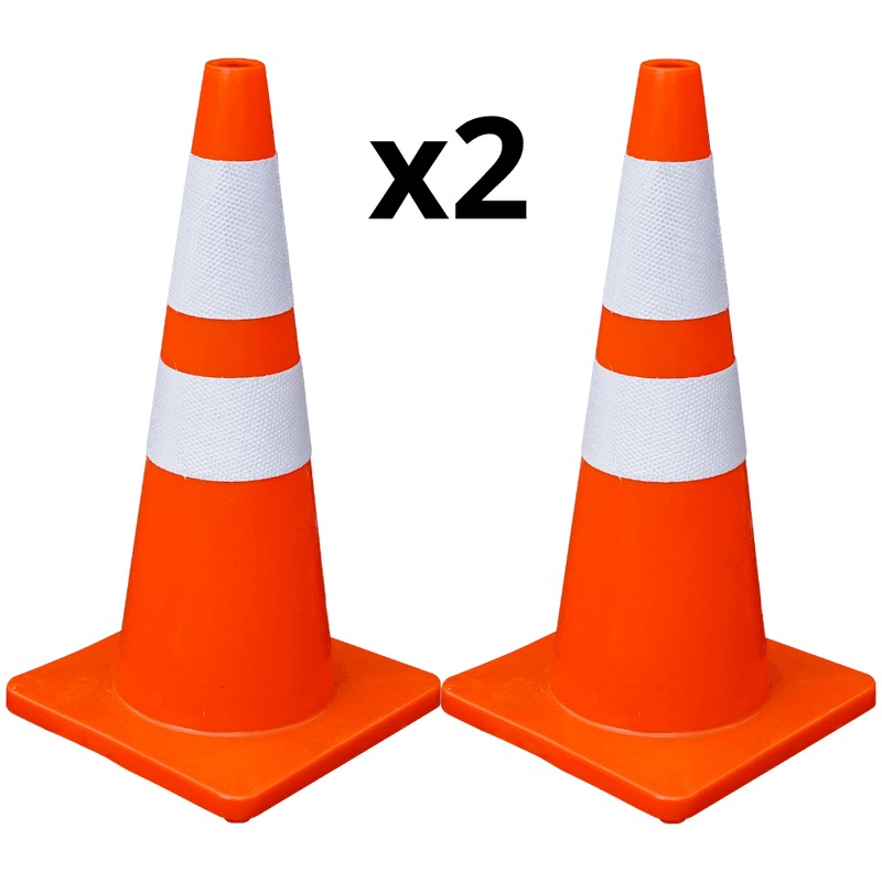 Trafikkjegle 70cm - 2 pakning