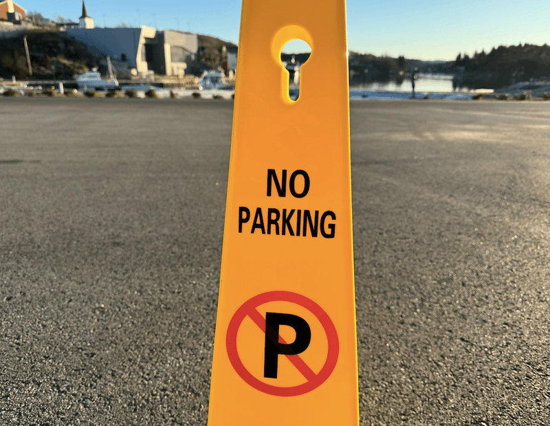 Trafikkjegle parkering forbudt - 2 pakning