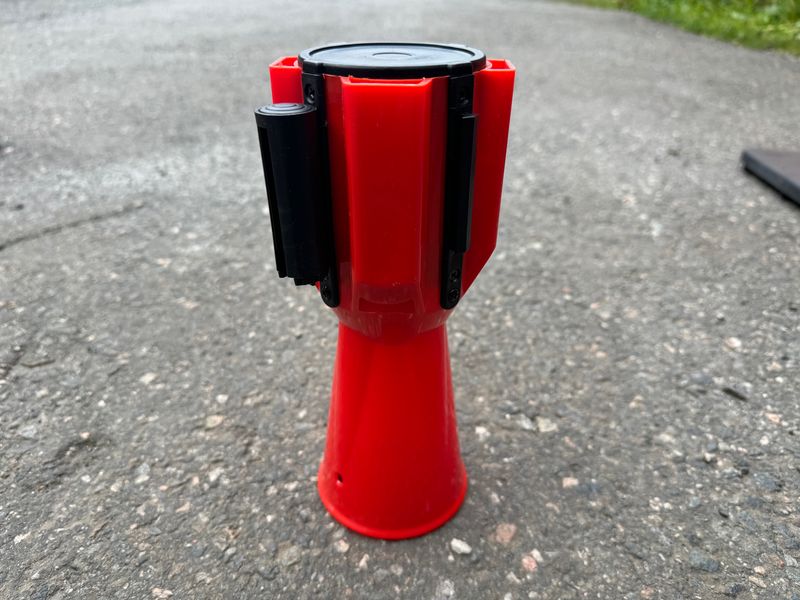 Rullebånd for trafikkjegler 5meter Gul/Svart